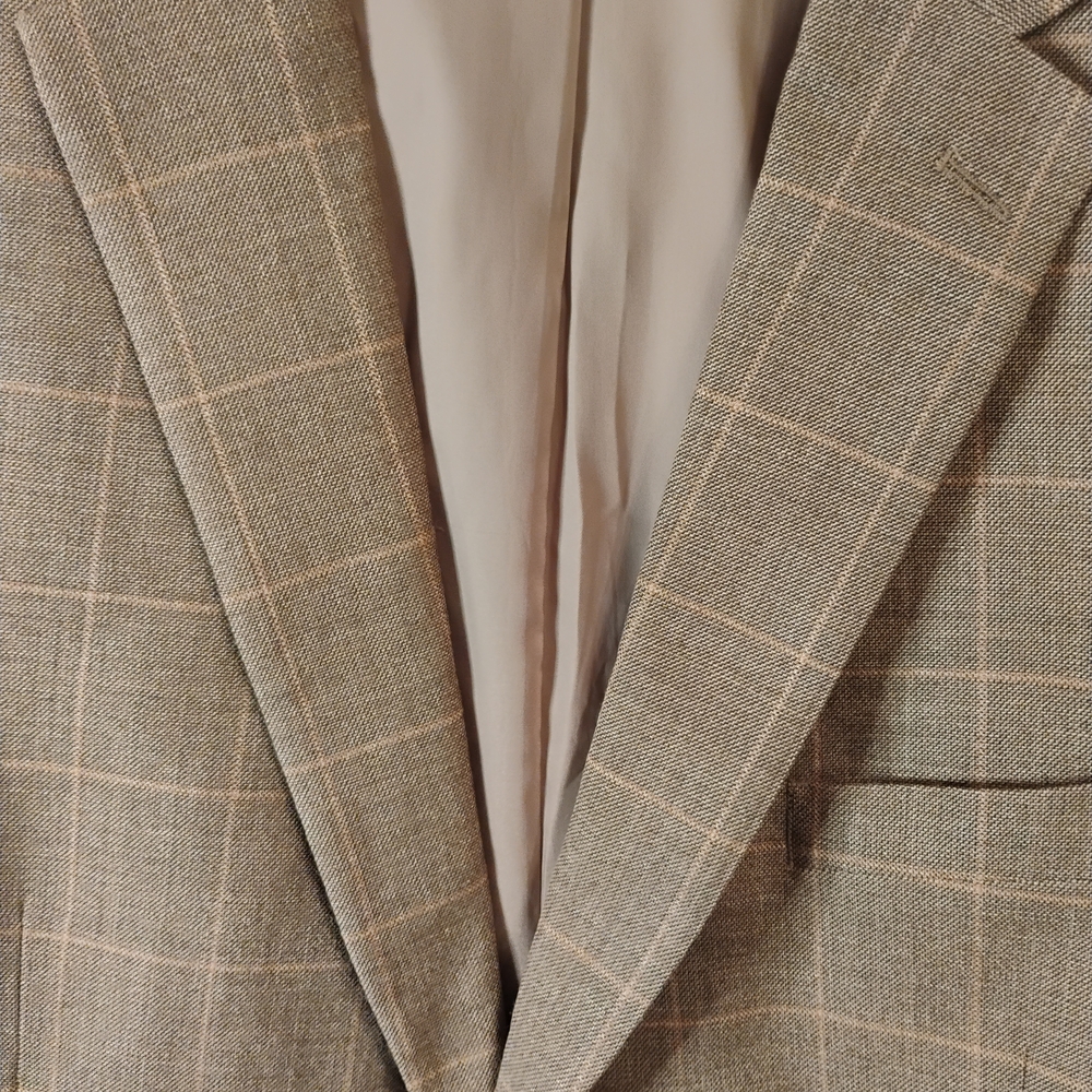 Jos. A. Bank Tan Striped Suit Jacket - Picture 2 of 8